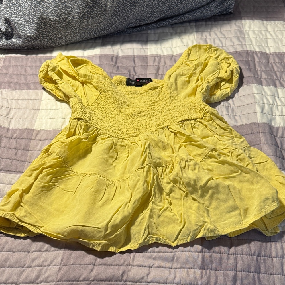 Derek Heart Sunny Yellow Kids Blouse